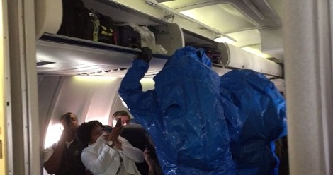 ABD'li yolcu  'Ebola'yım' diye şaka yapınca