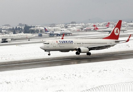 THY'den "Amerika" yolcularına kar fırtınası uyarısı