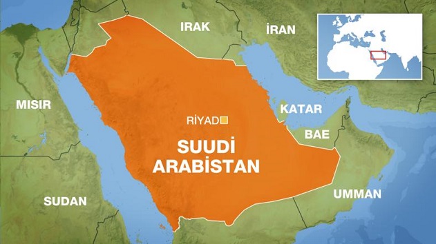 Suudi Arabistan'da helikopter düştü