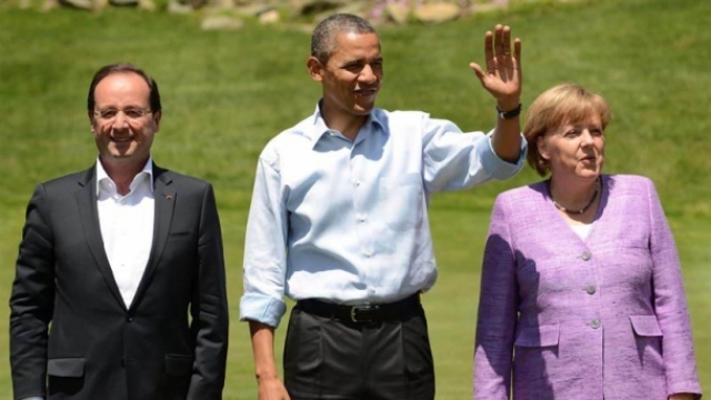 Obama, Merkel ve Hollande ile Ukrayna Krizini Görüştü