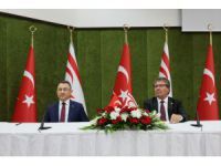 KKTC Başbakanı Üstel, Türkiye ile işbirliği protokolü imza töreninde konuştu:
