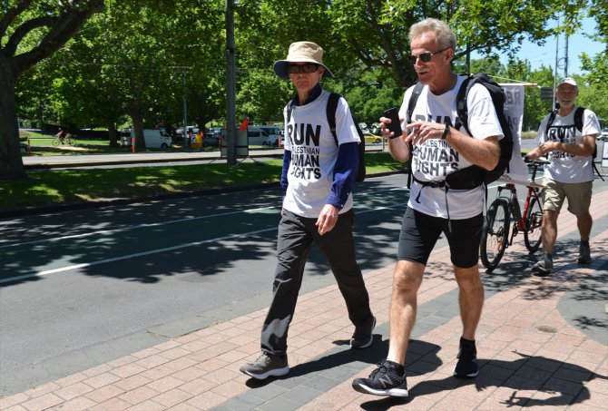 Avustralyalı aktivist Filistin için 727 kilometre yürüyecek