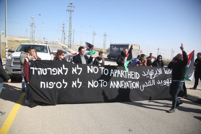 İsrail güçlerinden "ırkçı yol" protestosuna müdahale