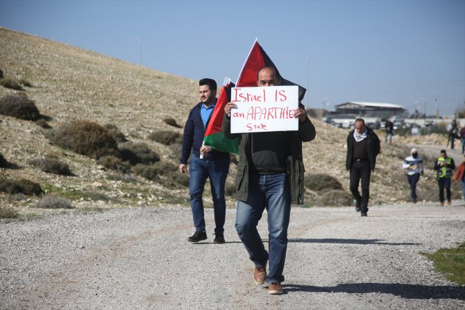 İsrail güçlerinden "ırkçı yol" protestosuna müdahale