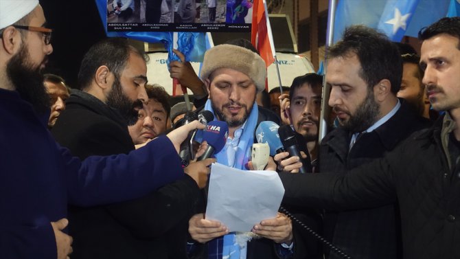 Uygur Türklerine yönelik zulme tepki için yürüdüler