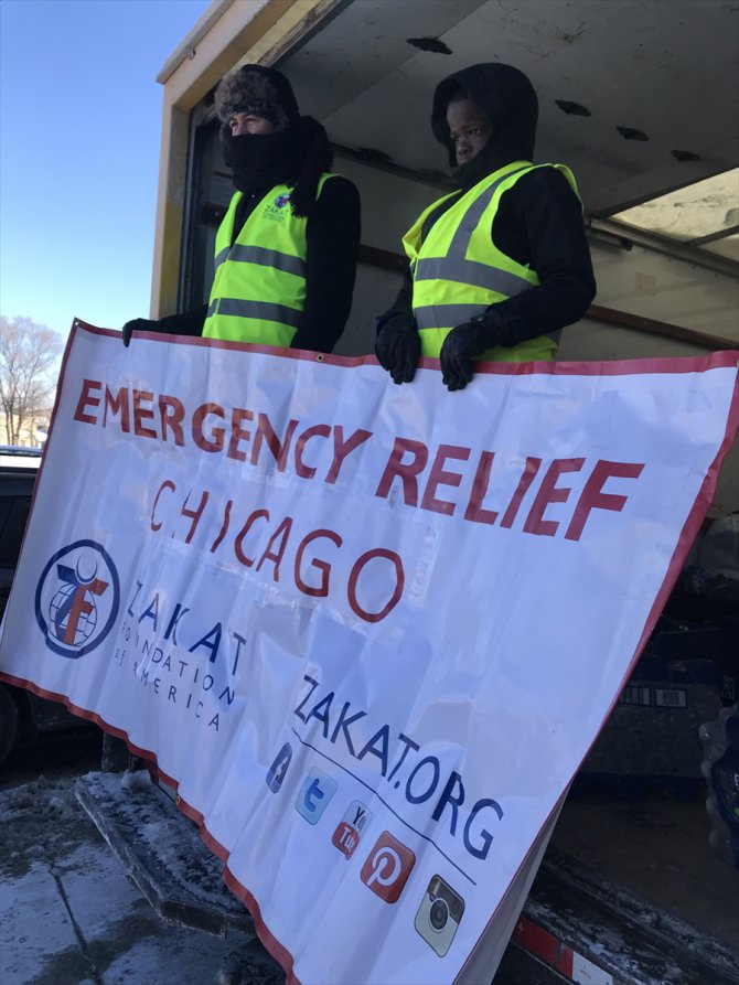 Amerika Zekat Vakfından Chicago'daki evsizlere yardım