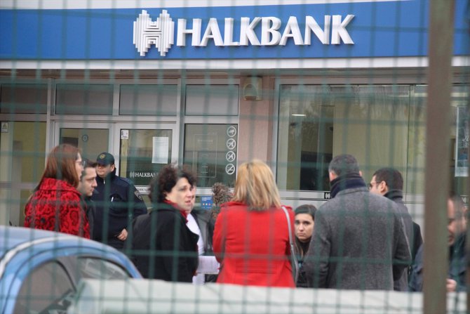 Halkbank'ın Makedonya'daki şubesinde soygun