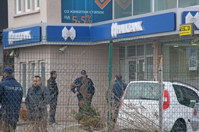 Halkbank'ın Makedonya'daki şubesinde soygun