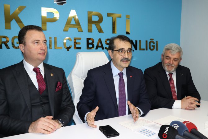 Bakan Dönmez'den Vize, Pınarhisar ve Ahmetbey'e doğal gaz müjdesi