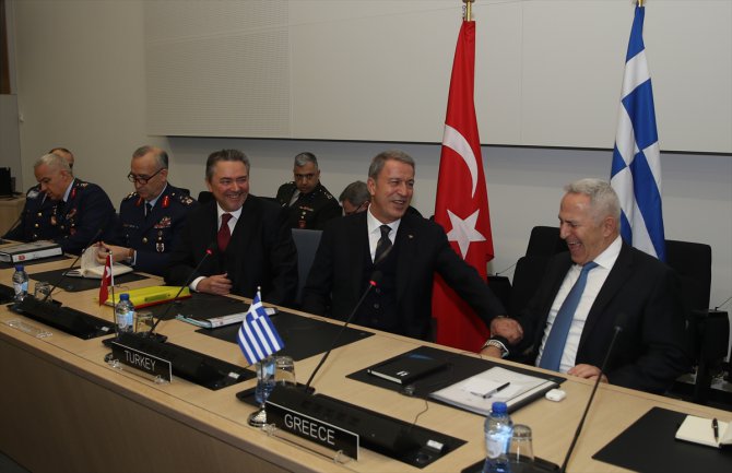 Hulusi Akar, Yunanistan Savunma Bakanı ile görüştü