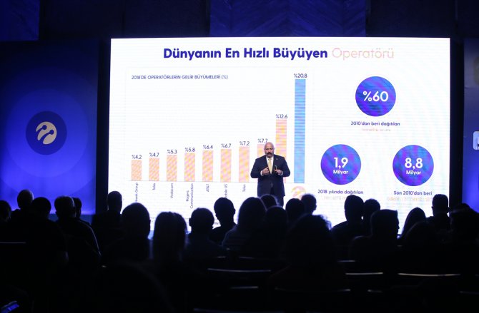 Turkcell'den 2018'de 2 milyar 21 milyon TL net kar