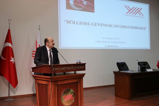 MİT Başkanı Fidan'dan YÖK'te konferans
