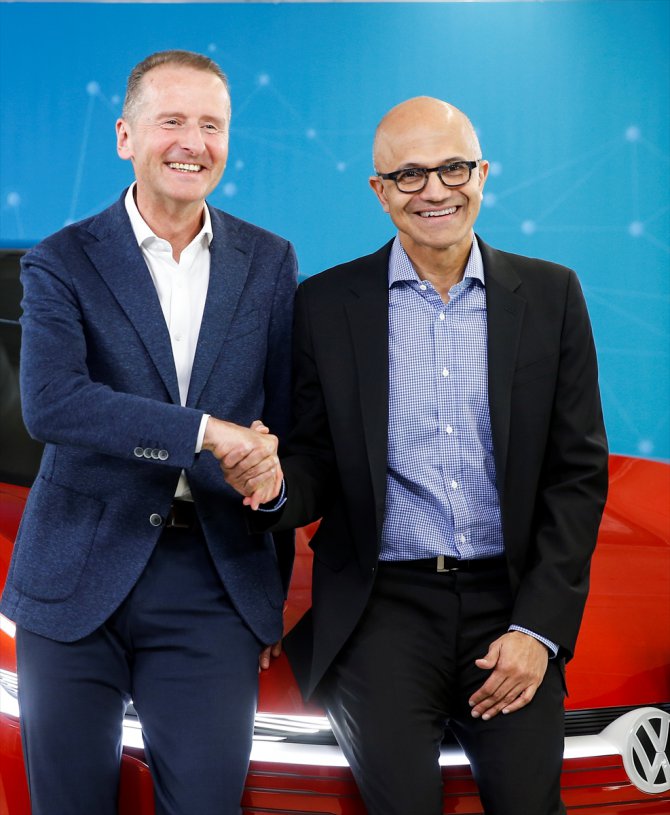 Volkswagen ile Microsoft otomobillerde bulut bilişim ortaklığını derinleştiriyor