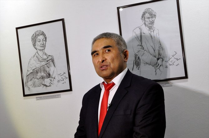Kırgızistan'da "Çağın Kişileri" resim sergisi