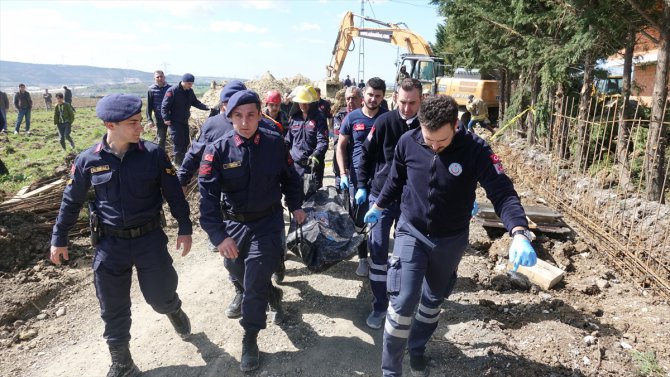 Çatalca'da göçük altında kalan işçi hayatını kaybetti