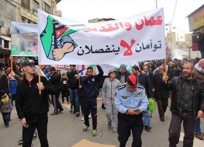 Ürdün'de Kudüs ve Mescid-i Aksa'ya destek gösterisi