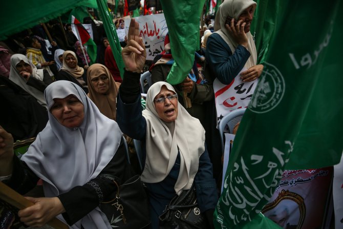 Gazze'de "Filistin Esirler Günü" gösterisi