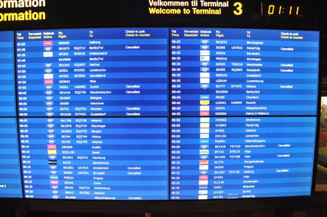 İskandinav Hava Yolları 205 seferini iptal etti