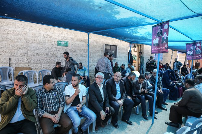 Gazze'de Filistinli tutuklular için dayanışma çadırı
