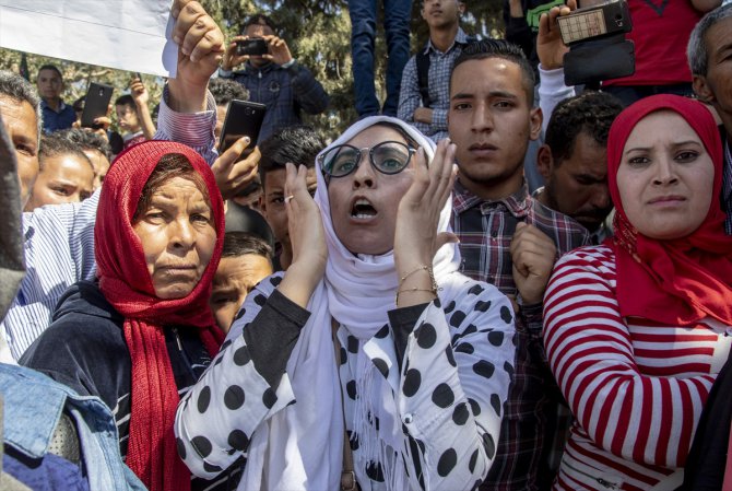 Tunus'ta 12 işçinin ölümüne neden olan kaza protesto edildi