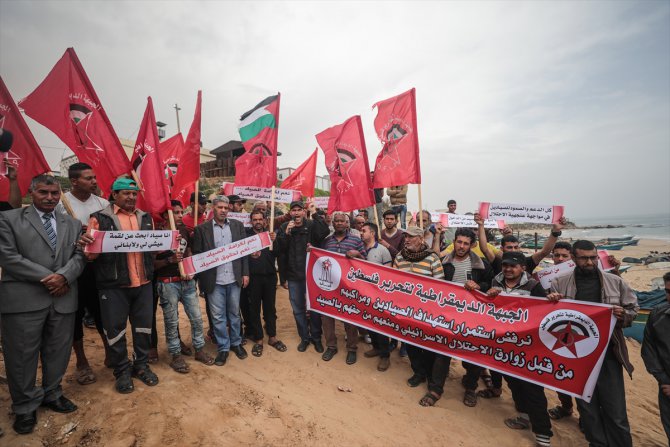 Gazzeli balıkçılardan İsrail ihlallerinin son bulması için eylem