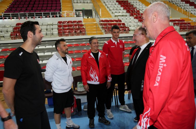 A Milli Erkek Voleybol Takımı'nda Letonya maçı hazırlıkları