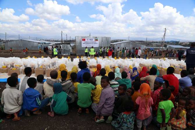 TİKA'dan kamplara sığınan Etiyopyalı ailelere ramazan yardımı