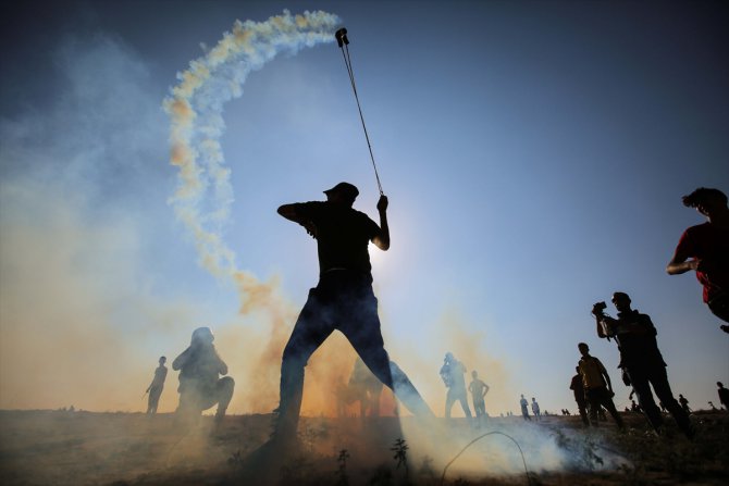 GÜNCELLEME - İsrail Gazze sınırında 46 Filistinliyi yaraladı