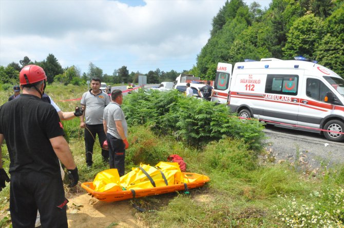 Zonguldak'ta trafik kazası: 1 ölü, 5 yaralı