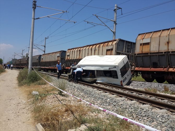 Mersin'de tren kazası