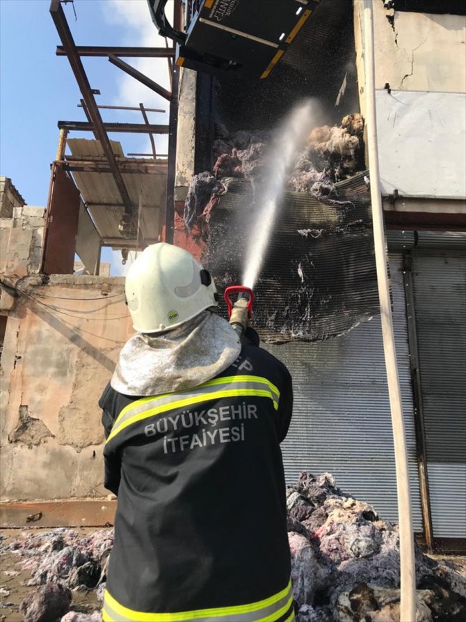 Gaziantep'te fabrika yangını