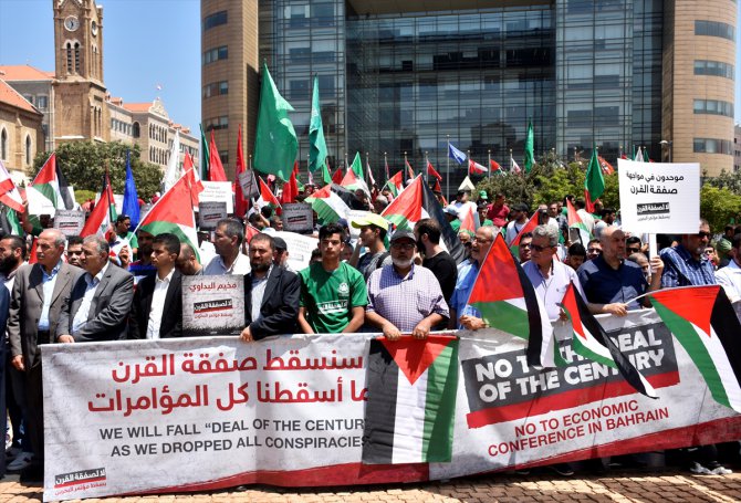 Bahreyn Çalıştayı Lübnan'da protesto edildi