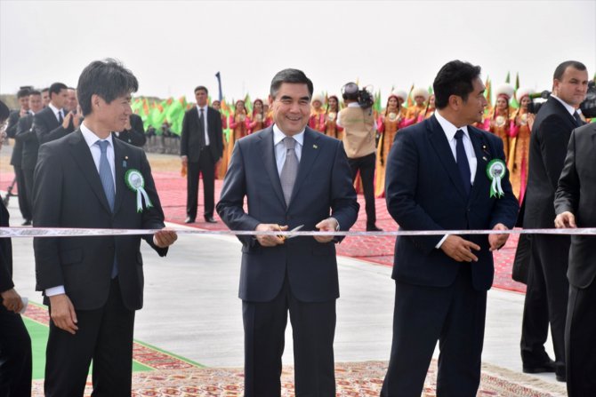 Türkmenistan'da doğal gazdan benzin üretilen tesisin açılışı yapıldı