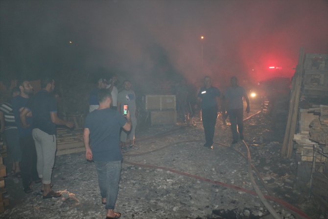 Aydın'da marangoz atölyesinde yangın