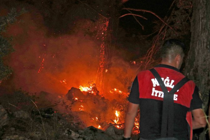 Muğla'daki orman yangınında 34 ev tahliye edildi