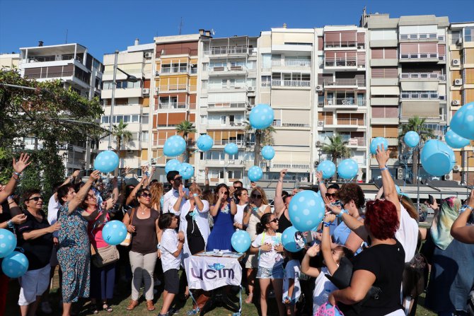 Balonlar "çocuk istismarına karşı" havaya bırakıldı