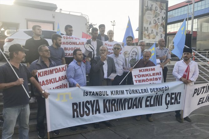 Kırım Tatar Türklerinden protesto