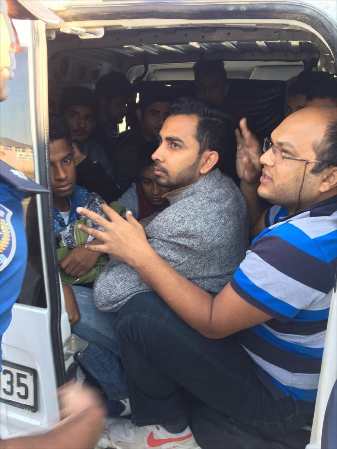 Tekirdağ'da 14 düzensiz göçmen yakalandı