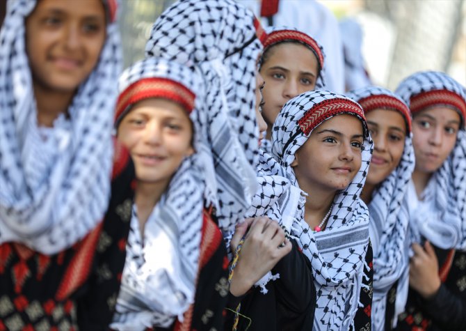 Gazze'de "Geleneksel Kıyafet Günü" kutlaması