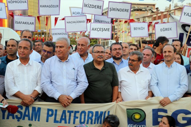 Aydın'da "jeotermal santral" protestosu