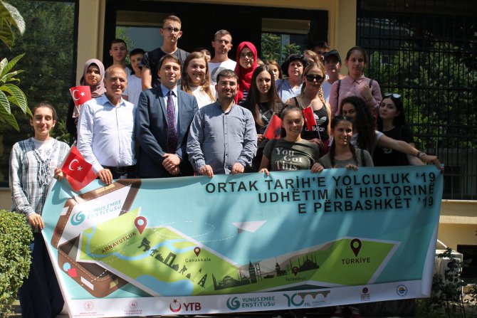 Arnavut öğrenciler "Ortak Tarihe Yolculuk" gezisine uğurlandı
