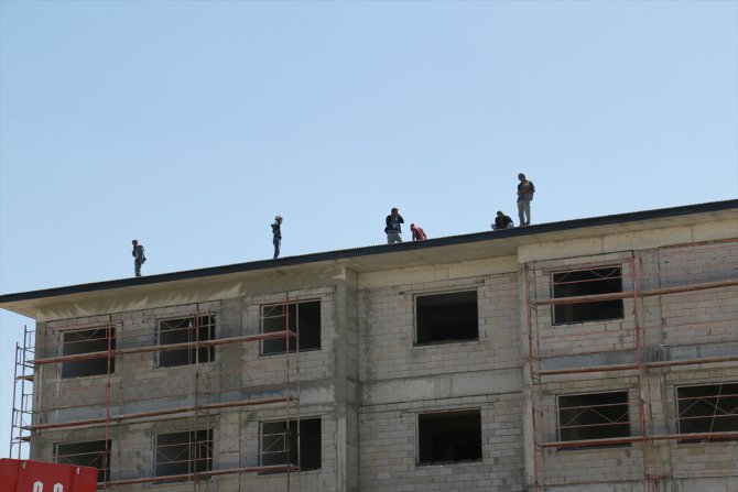 Erzurum'da işçilerin eksik maaş protestosu