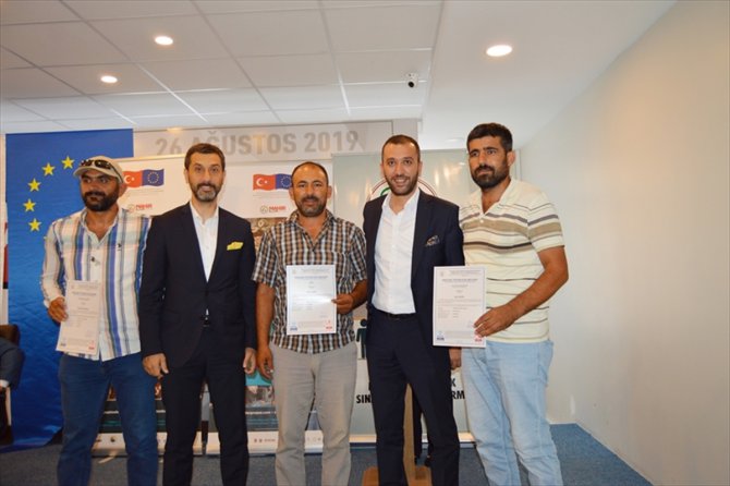 "Mahir Eller Projesi" ile 111 inşaat çalışanı sertifikalarını aldı