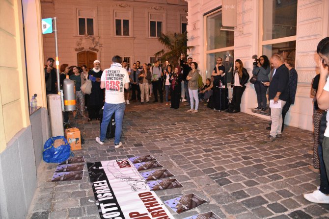 Avusturya'da Filistin yanlısı BDS hareketinden protesto