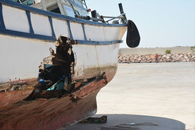 Çanakkale'de trol ile balıkçı teknesi çarpıştı
