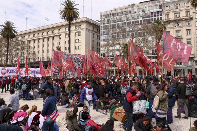 Arjantin'de hükümet karşıtı gösteriler sürüyor
