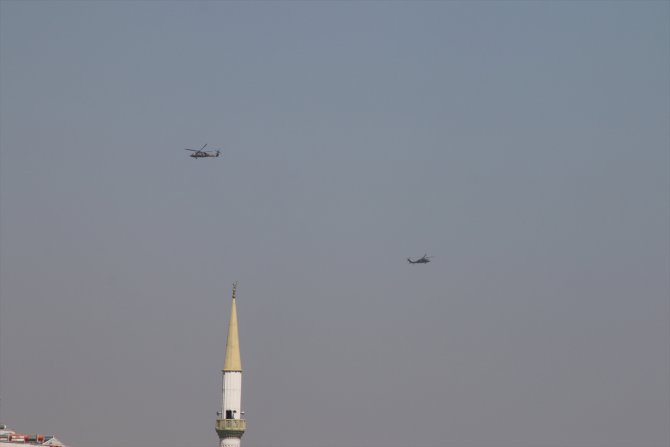Fırat'ın doğusunda dördüncü ortak helikopter uçuşu