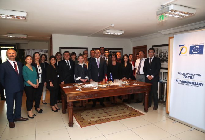 Çavuşoğlu Avrupa Konseyi'nden sorumlu Genel Müdürlüğü ziyaret etti
