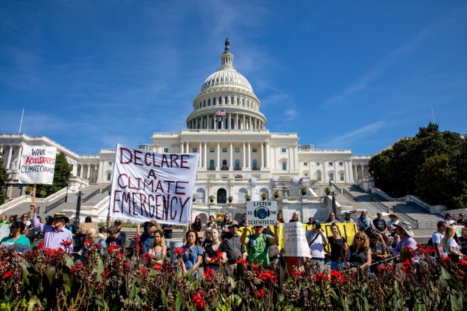 ABD'de iklim değişikliği protestosu