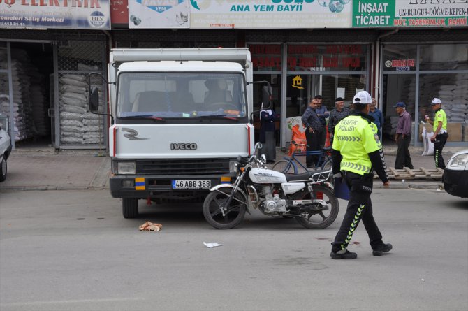 Kahramanmaraş'ta kaza anı güvenlik kamerasında